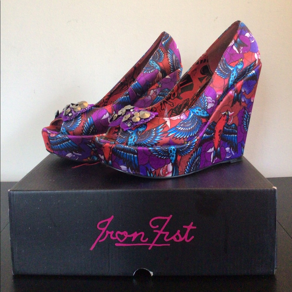 COPY - Iron Fist Havana Breeze Platform Wedges - Multi